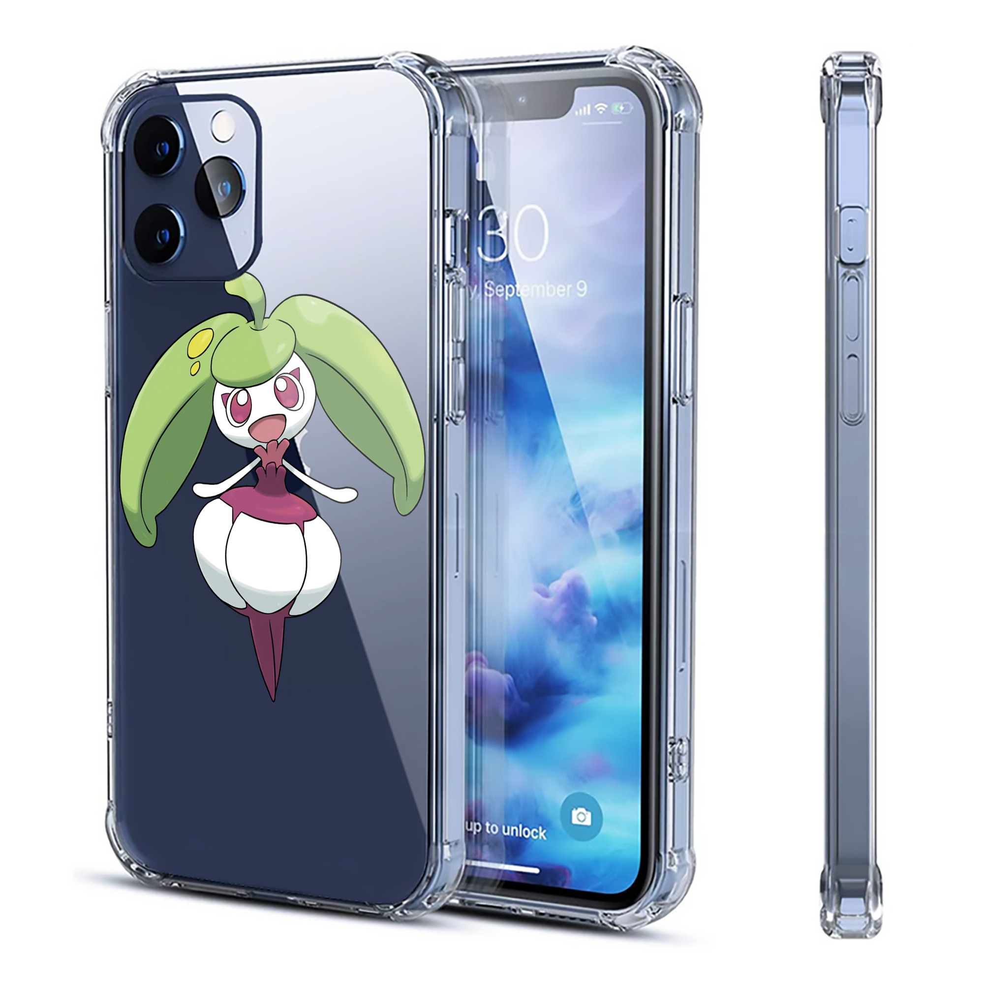 （画像用） ポケットモンスター Pokémon 【iPhone 12シリーズ対応】透明スマホケース（クリアソフトケース）